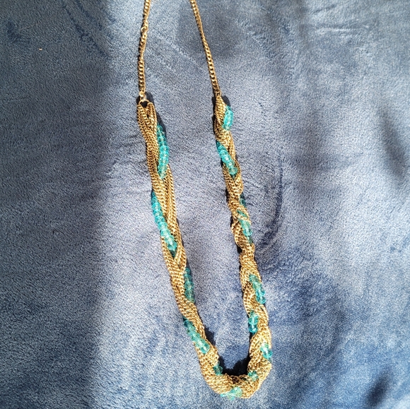 Beaded Chunky Gold Necklace, Forever 21 - Picture 7 of 7